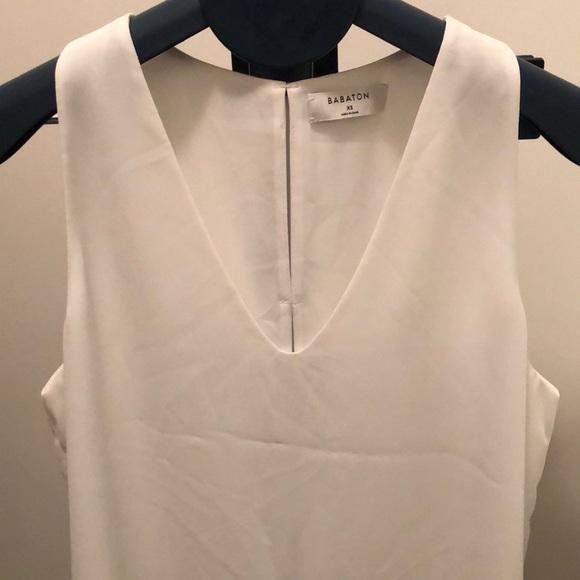 Aritzia Babaton Maddox Sleeveless Blouse - White - Picture 4 of 12